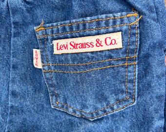 Kids Levi s Jeans Vintage Toddler Utility Pants Red Tab Cotton Denim Wide Leg Child Size 4 Perfectly Worn in Adorable Fit and Cut Etsy