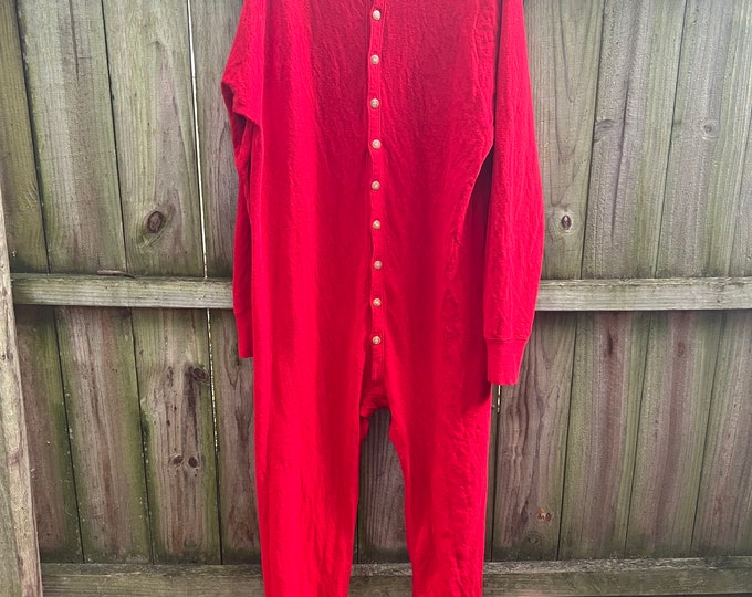 Vintage Mens Duofold One Piece Long Johns Size XX Large / Etsy