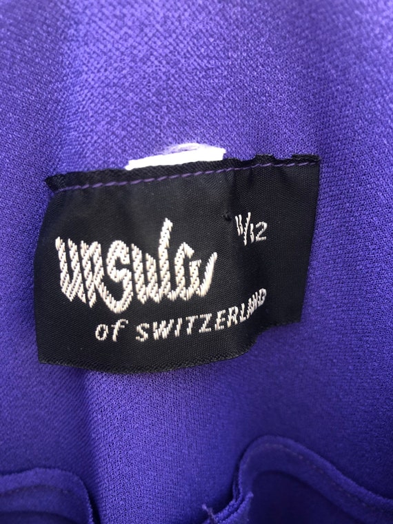 Vintage 70s 80s Purple Layered Ursula of Switzerl… - image 4