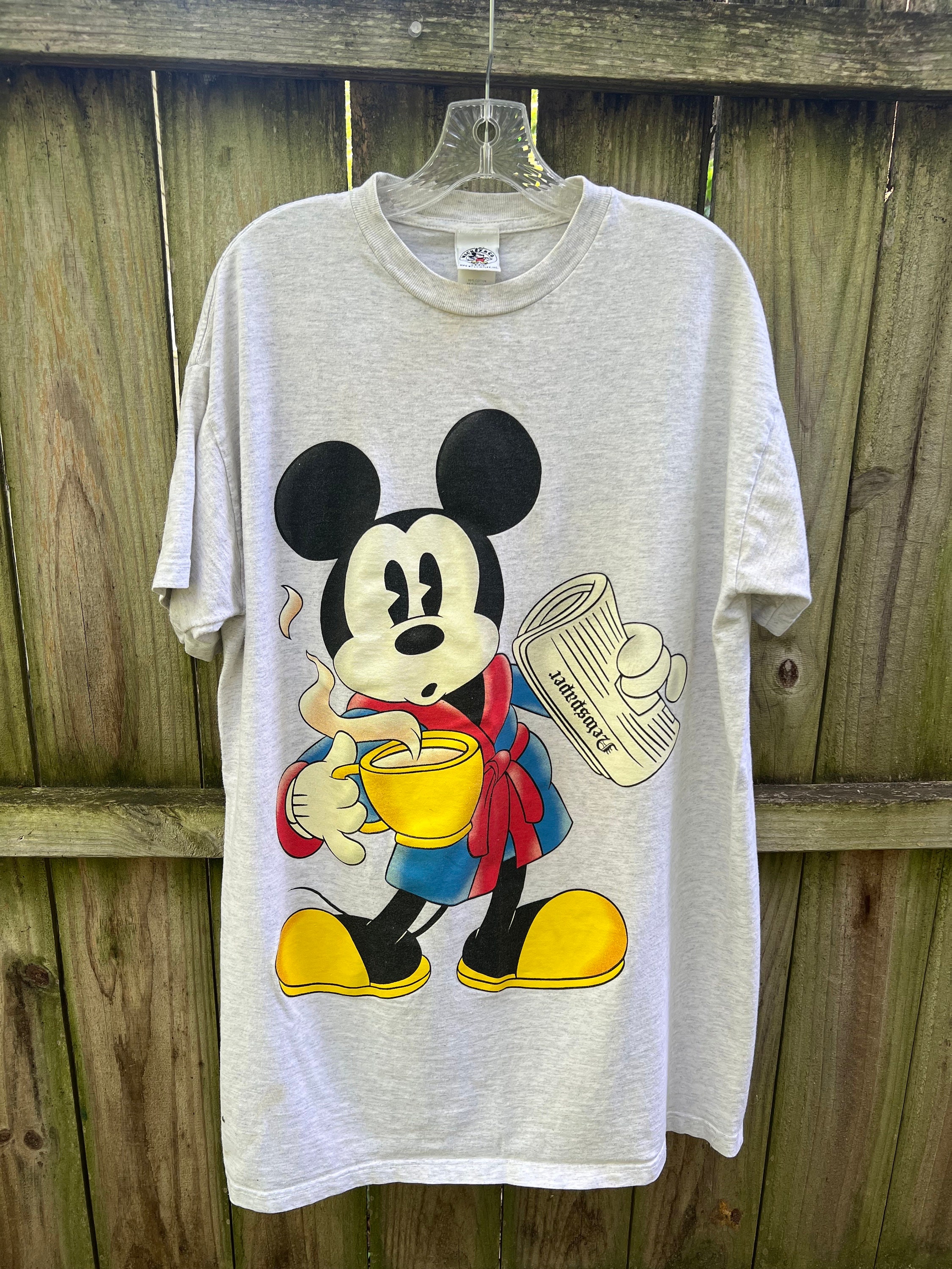 Disney Adult T-Shirt - Mickey Mouse Neon Quotes