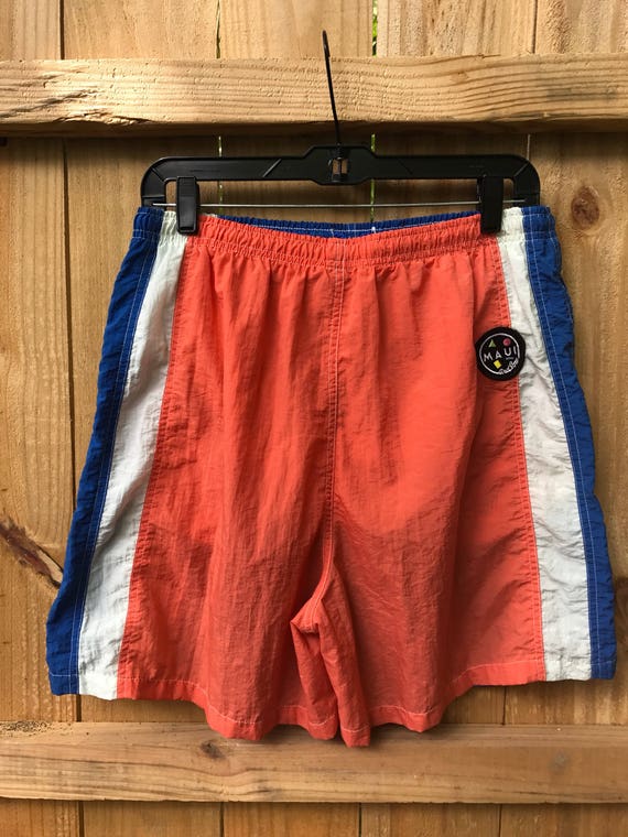 Vintage 80s Men's Swim Trunks / Men's Maui and So… - image 2