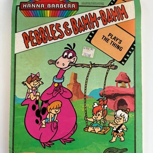 Vintage 1978 Flintstones Pebbles & Bamm-Bamm Flip-n-Fun Coloring Book