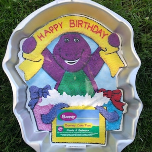 Vintage Barney Birthday Cake Pan By Wilson Circa 1998