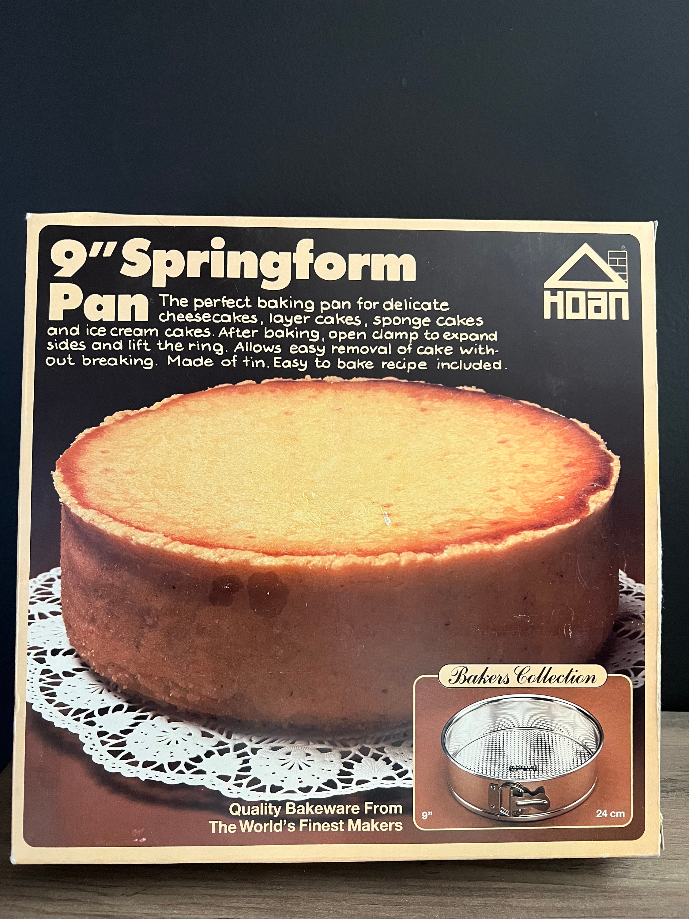 Vintage Hoan 9 Springform Pan / Deadstock Cheesecake Pan Made 