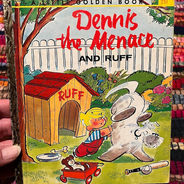 Vintage Little Golden Book, Dennis The Menace and Ruff edition C In good Condition