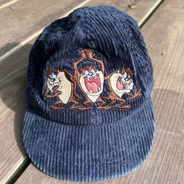 Vintage Infants Tazmanian Devil Corduroy Hat Size 0-12 months