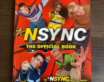 Vintage NSYNC Das offizielle Buch | 90er Jahre Boyband Pop Stars Buch | NSYNC Erinnerungsstücke | Justin Timberlake Ära Sammlerstück 1998