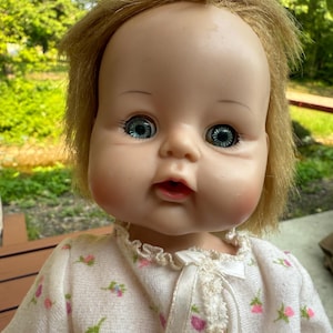 Vintage Madame Alexander Sweet Tears 1965 13” Baby Doll Sleep, Drink, Wet Baby Doll