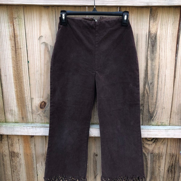 Fringed Capris Etsy