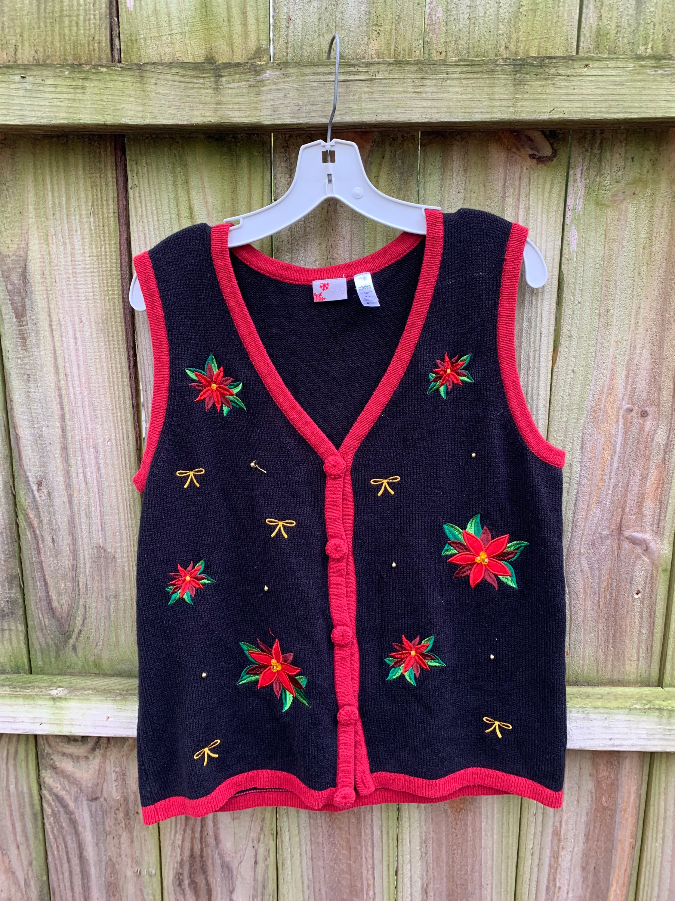 Ugly Christmas Sweater Vest Size Petite 