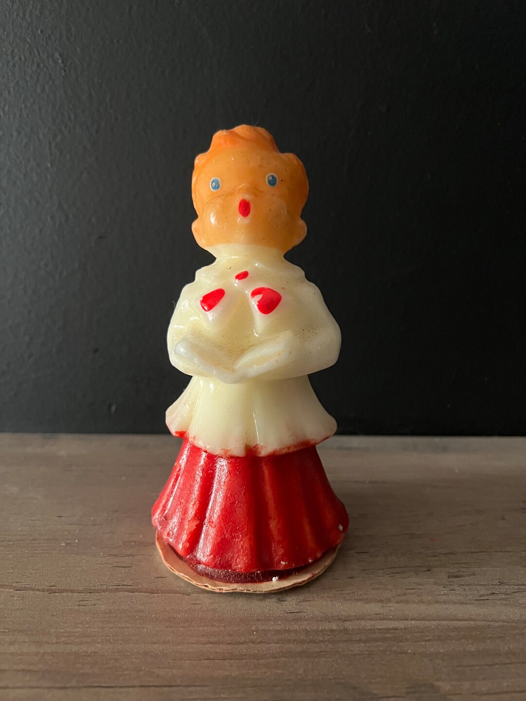 Large Vintage Boy Gurley Caroler Candle Unlit / Christmas Etsy