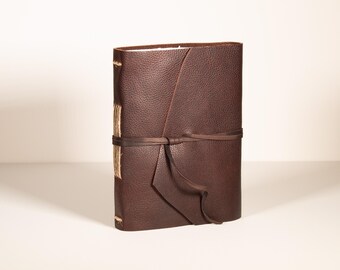 Rustic Leather Artist Journal, 8x6, Handmade Amalfi Paper, 140 Pages
