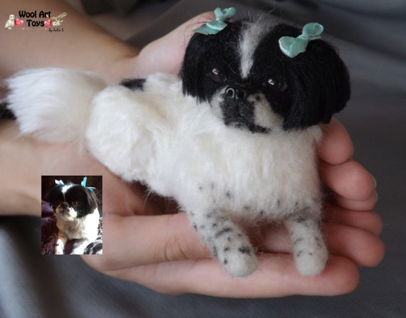 Shih Tzu Custom Needle Felted Dog Sculpture Pet Replica Stuffed Dog Memory  Pet Portrait Wool Figurine Wool Art Toys Wool Animal 