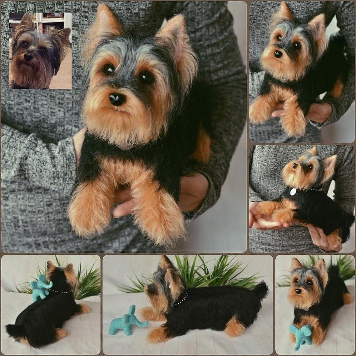 Needle Felted Yorkshire Terrier Custom Pet Needle Felted Dog Etsy