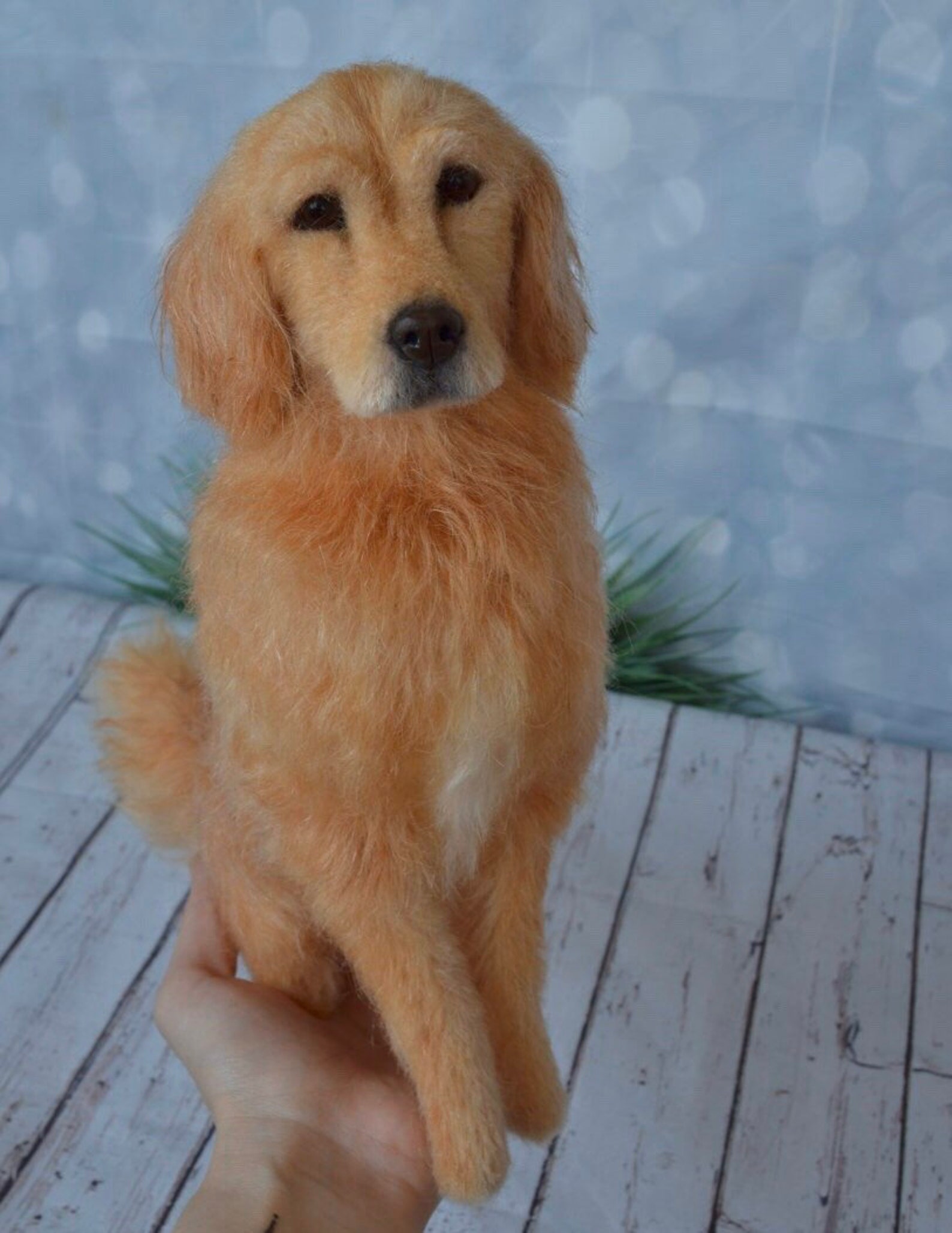 Needle Felted Golden Retriever Realistic Sculpture of Your Pet Etsy
