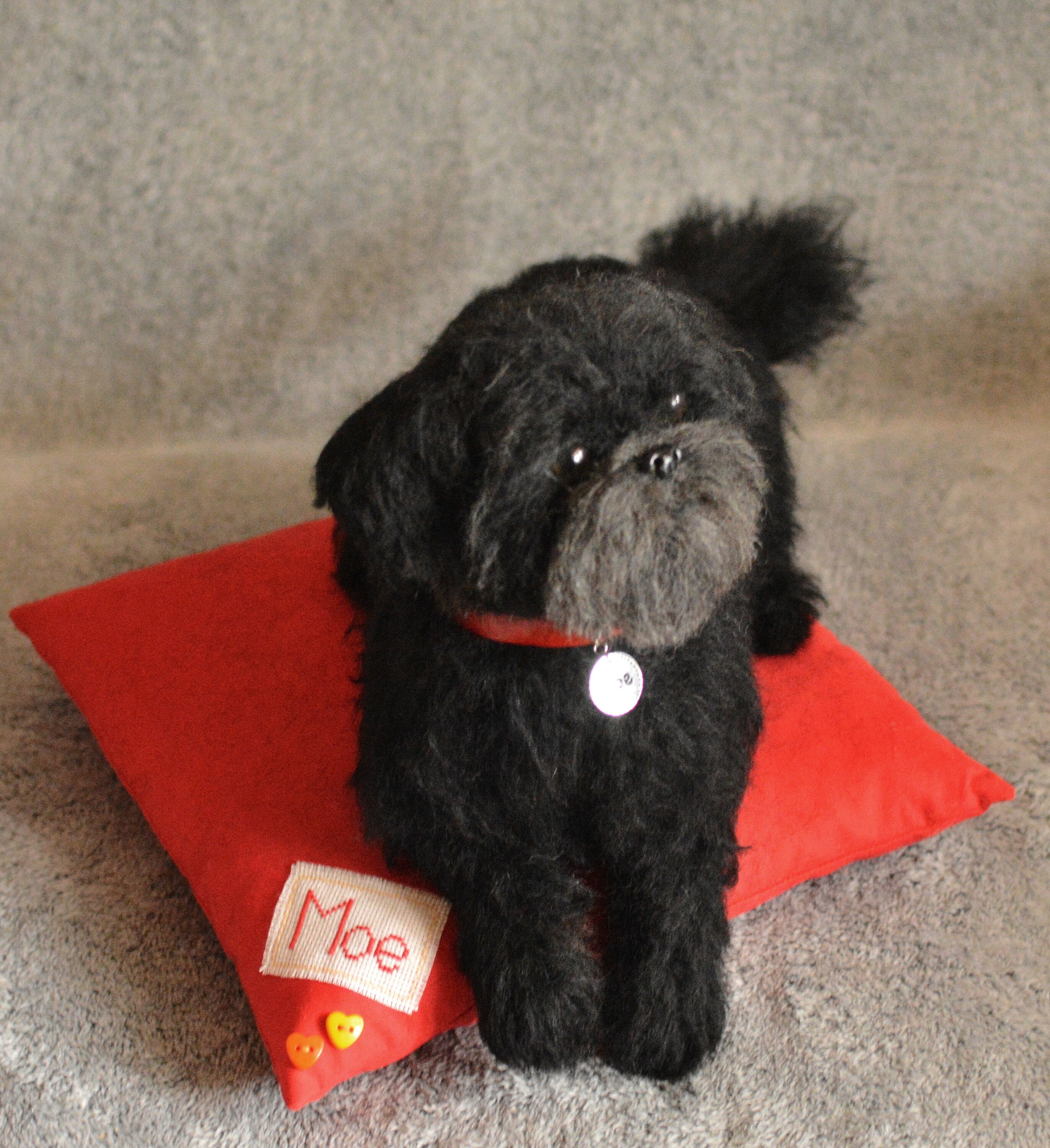 Custom Needle Felted Shih Tzu Sculpture, Personalized Pet Replica