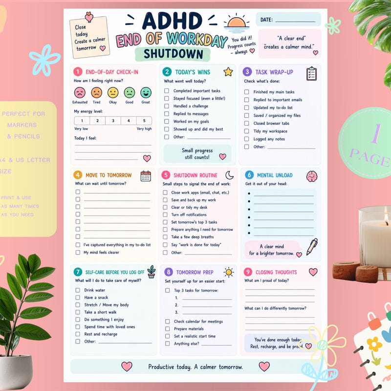 Checklist Tomorrow - Etsy