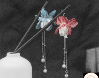 Luminous Tassel Hairpin – Hanfu Hair Stick, Chinese Hair Accessories