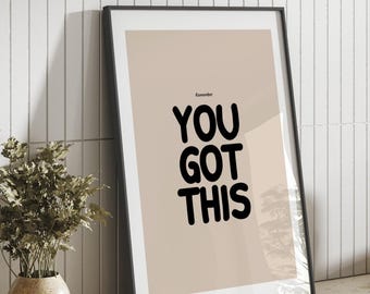 Recuerda que tienes este póster motivacional: descarga digital