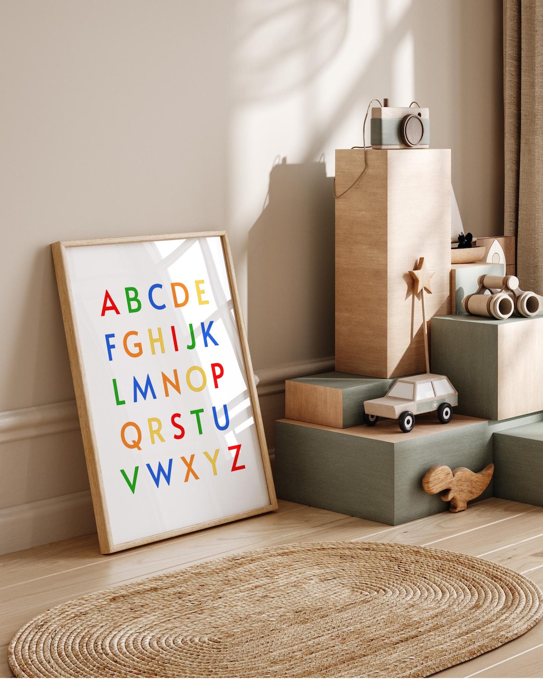 Alphabet Educational Wall Art for Kids Digital Download - Etsy