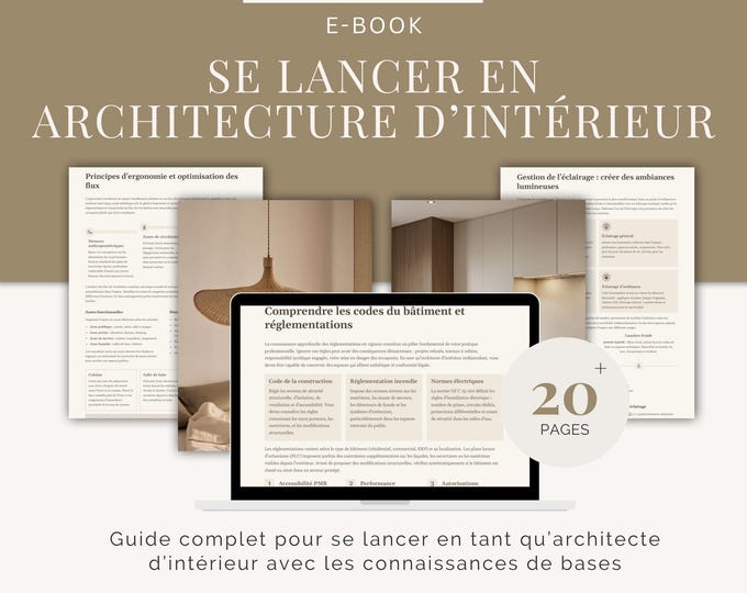 Complete e-book guide to getting started as an interior designer