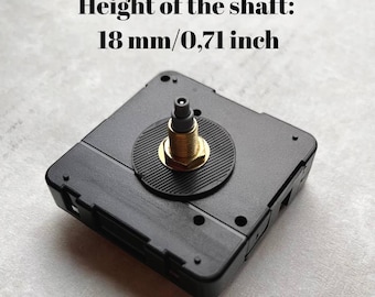 Silent Clock Movement: 18mm Shaft, DIY Clock Parts