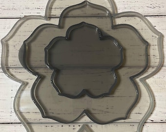 Flower Tiered Tray Silicone Mold: Epoxy Resin DIY