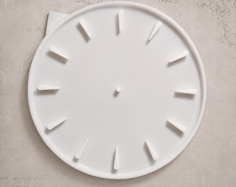 Round Clock Silicone Mold, 12 Inch (30cm) Mold for Epoxy Resin