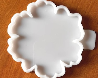 Flower Silicone Coaster Mold: Epoxy Resin Art Supply, Garden Theme