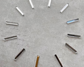 Mirror Acrylic Clock Markers Kit: Gold or Silver DIY Clock Parts