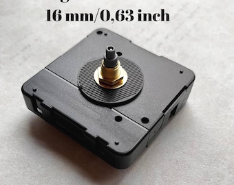Silent Clock Movement Mechanism: 16mm Shaft