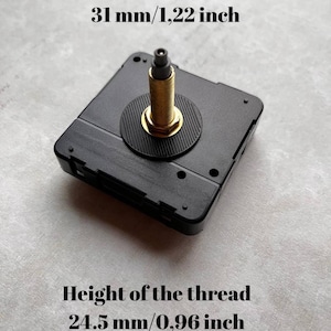 静かな時計のムーブメント：DIY時計のメカニズムの交換 31 mm/1.22 inch