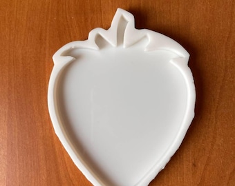 Strawberry Silicone Mold for Resin Coaster, Fruit Epoxy Casting Form