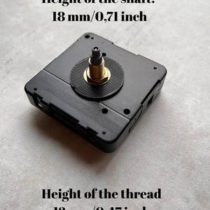 静かな時計のムーブメント：DIY時計のメカニズムの交換 18 mm/0.71 inch