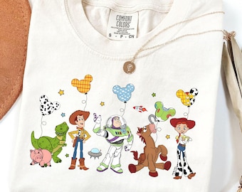 Disney Toy Story Balloons Comfort Colors Shirt, Walt Disney World Toy Story Shirt, Disney Pixar Toy Story Shirt, Disney Family Trip Shirt
