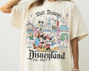 Walt Disney's Disneyland Est 1955 Shirt, Mickey And Friends Shirt, Disney Family Trip Shirt, Disney Matching Shirt, Disneyland Vacation
