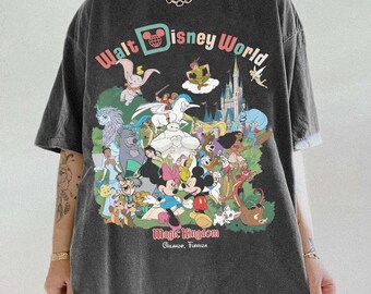 Walt Disney World Magic Kingdom Shirt, Retro Mickey And Friends Shirt, Disney Family Vacation Shirt, Magical Castle Shirt, Disney Princess