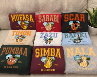 Disney The Lion King Shirt, The Lion King Characters Shirt, Matching Disney Family Trip Shirt, Disney Vacation Shirt, Simba Timon Pumbaa