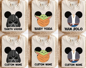 Custom Star Wars Shirt, Star Wars Matching Shirt, Star Wars Family Shirt, Sci-Fi Cartoon, Star Wars May The Force Be With You Shirt