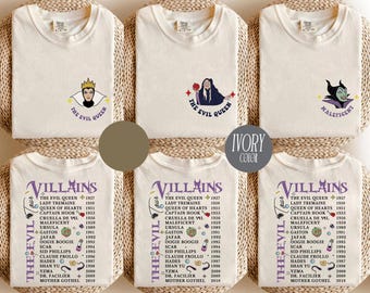 Disney Villains Character Shirt, Villains The Evil Tour Shirt, Disney Family Matching Shirt, Disney Group Shirt, Disney Vacation Shirt, WDW