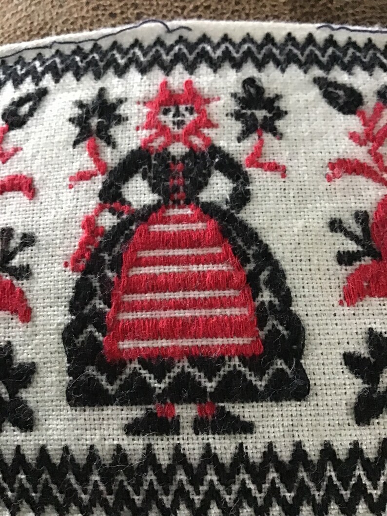 Austrian Patterns Retro Vintage Embroidered Austrian Ribbon - Etsy