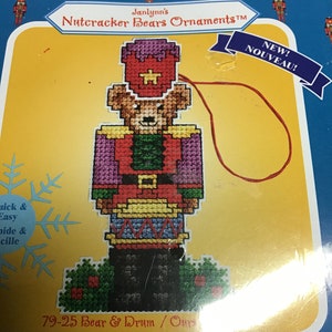 Nutcracker Cross Stitch Ornament Kit