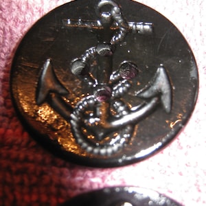 Small Cuff Black Navy Buttons