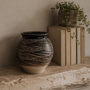 Aiston Park Pottery Studio Stoneware Vase | Textured Australian Ceramic | Handmade South Australian | 17 cm