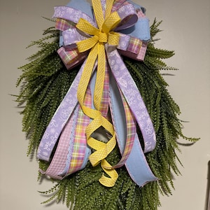 Handmade pastel spring bow