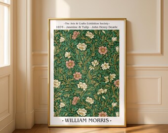 Botanical Wall Art: William Morris Floral Print - Heritage Style