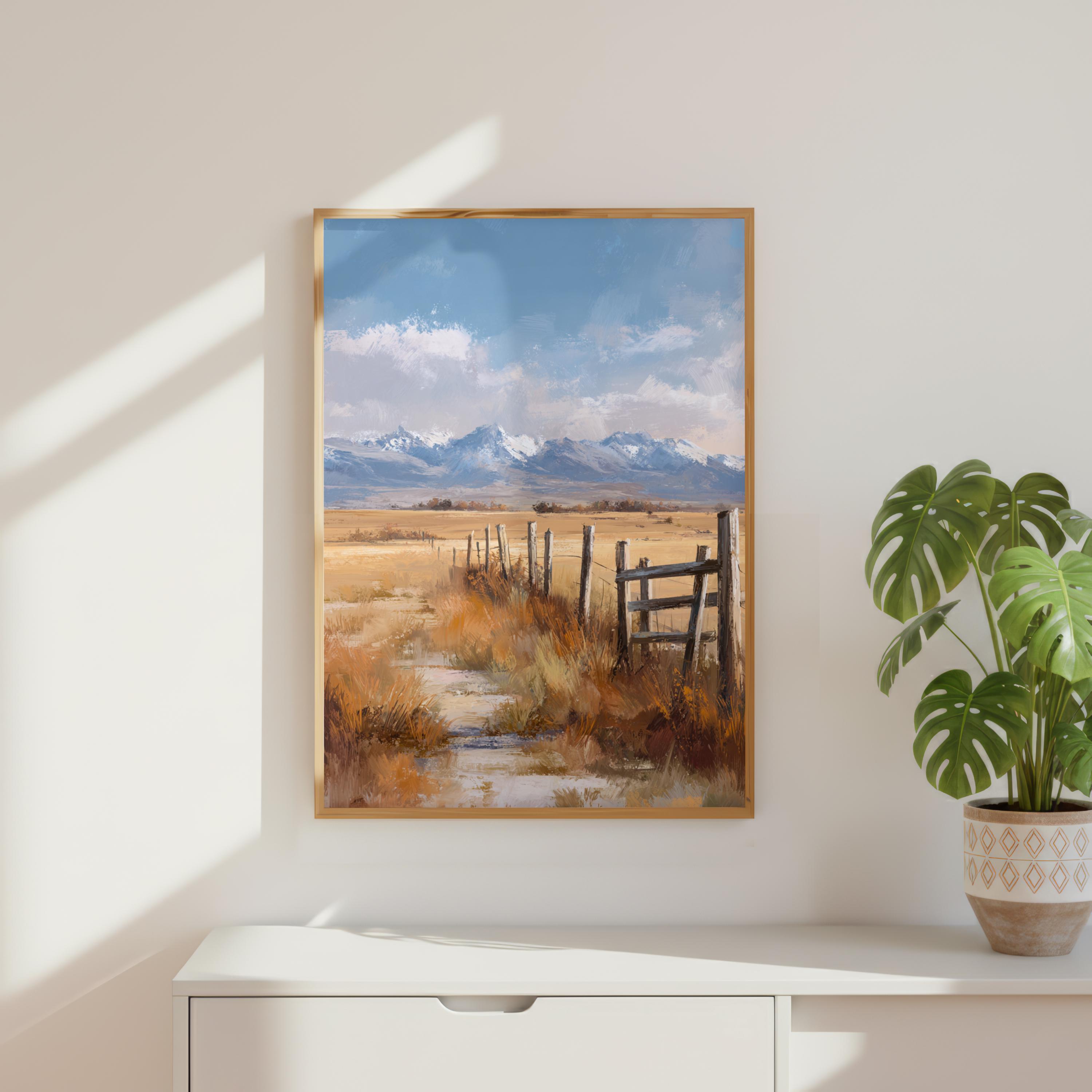 Watercolor Countryside Poster - Stag and Pheasant Artwork - Etsy