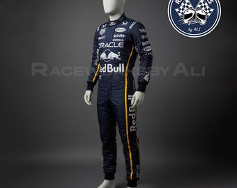 Benutzerdefinierter F1-inspirierter Anzug, personalisierter Kartanzug, Formel-1-Kostüm für Erwachsene und Kinder