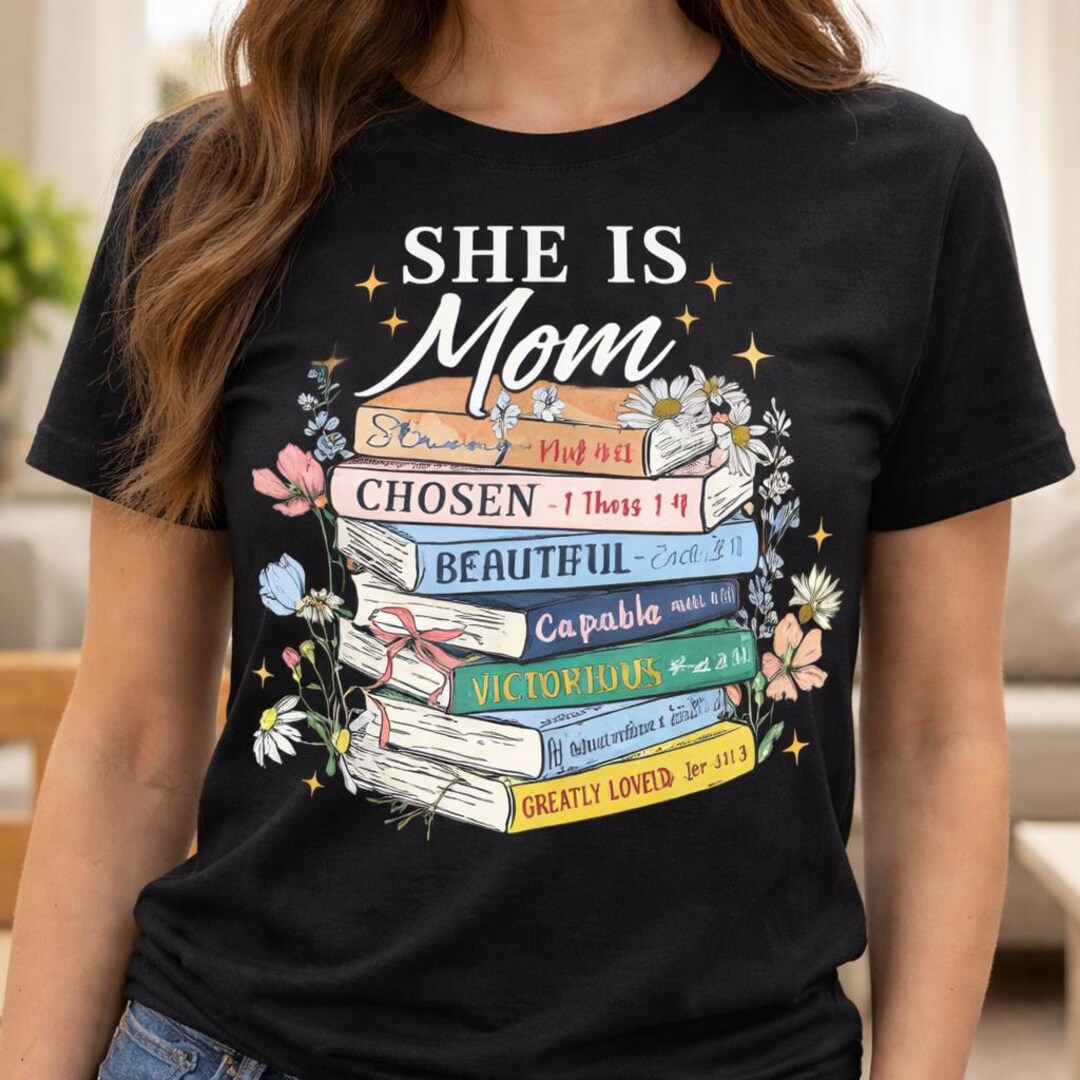 She Stack She is Mom Scripture PNG, Christian Mother's Day Sublimation, Bible ...