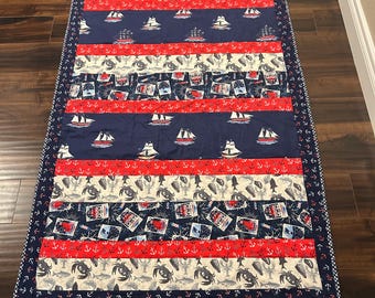 Zelfgemaakte quilt 4 juli